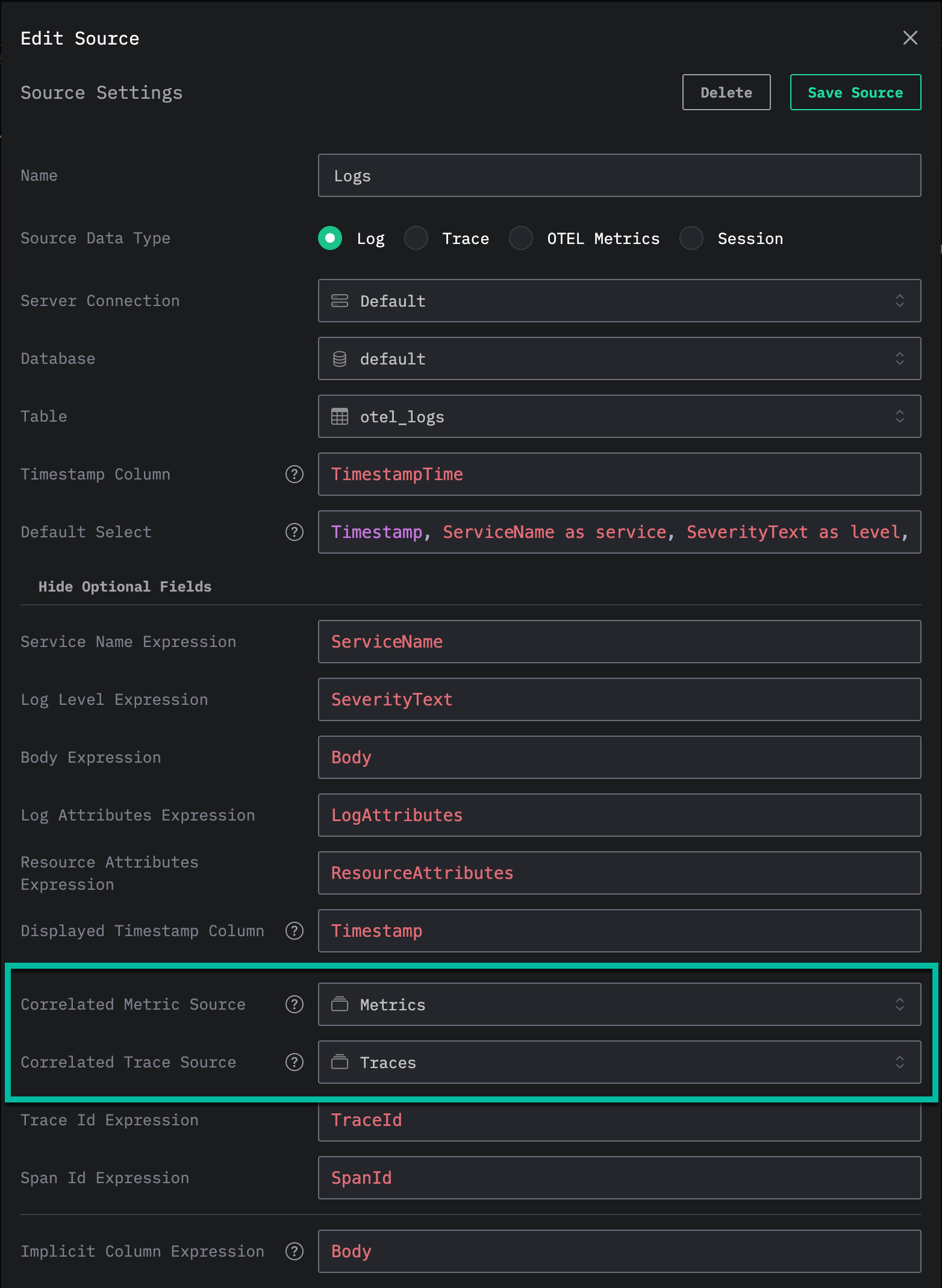 Коррелированный источник HyperDX